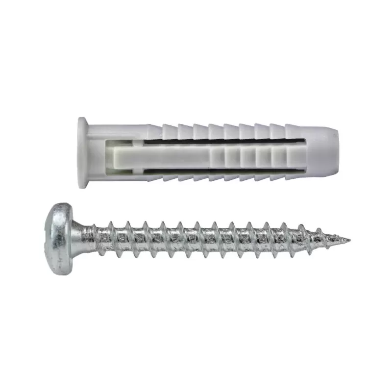 TASSELLO UNIVERSALE IN NYLON 6X30 MM CON VITE TESTA CILINDRICA PEZZI 50