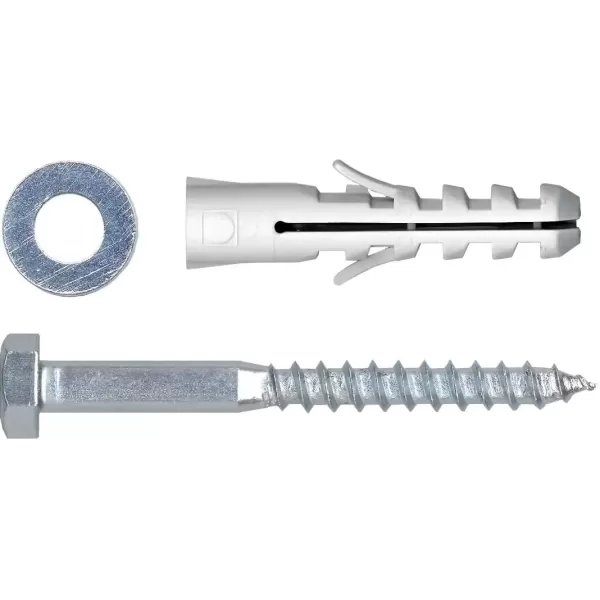 tassello in nylon con vite testa esagonale e rondella 16x80 unifix umipas