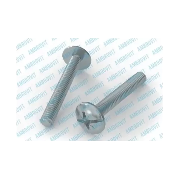 VITI TESTA BOMBATA LARGA COMBI RANELLATA 6X16 MM PZ3 ZINCATA PEZZI 500