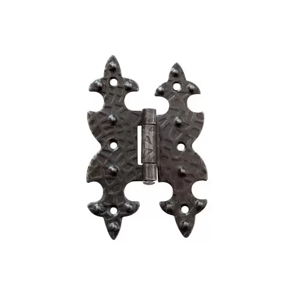 cerniera a bandella doppio t collo 12 mm ferro battuto 95x65