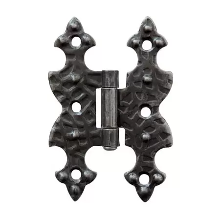 cerniera a bandella doppio t piana ferro battuto nero 95x65 mm umipas