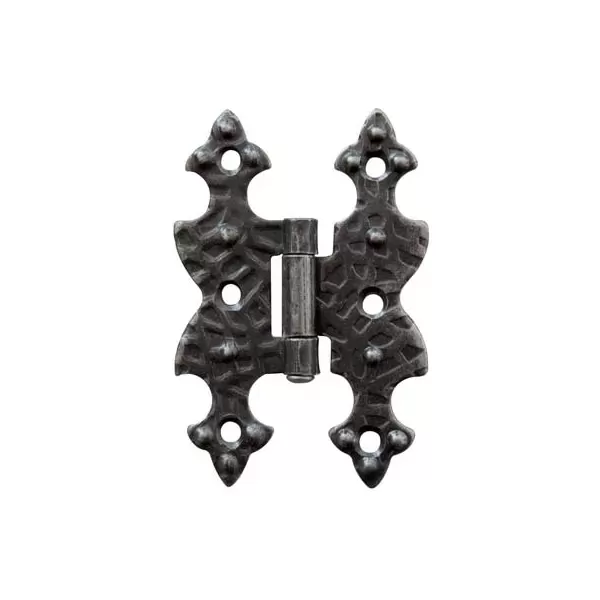 cerniera a bandella doppio t piana ferro battuto nero 95x65 mm umipas