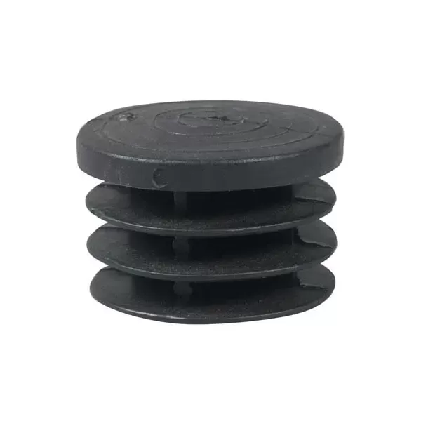 copripilastri tondi 25 mm in plastica nera umipas