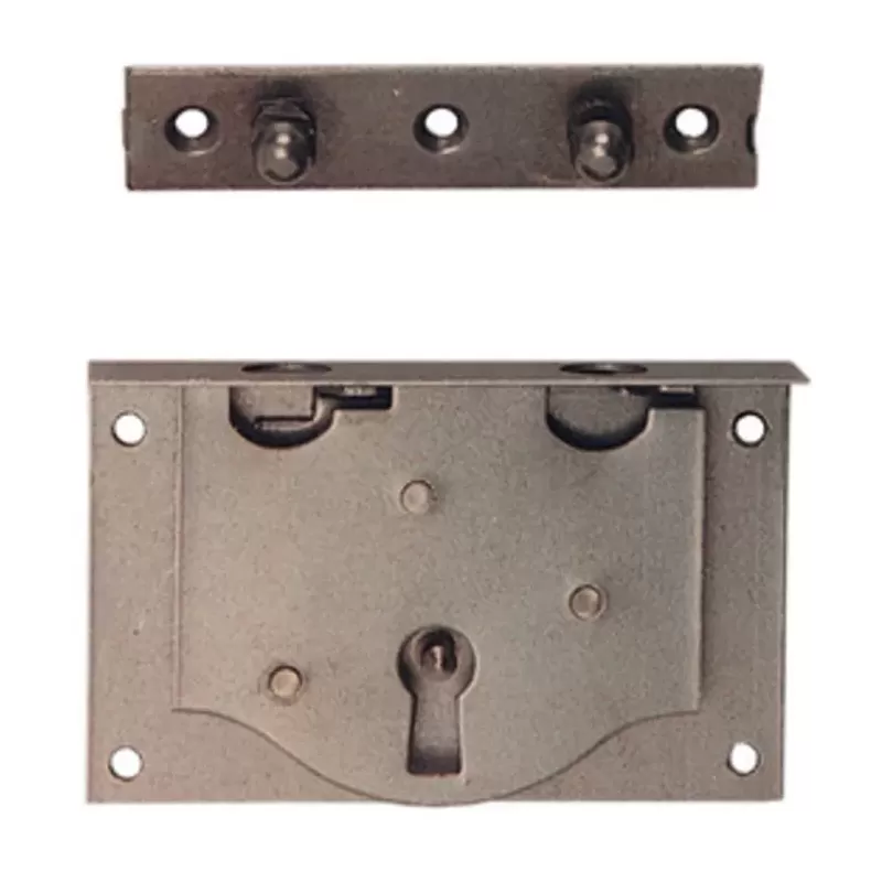 serratura per cassa entrata 30 mm ferro lucido umipas