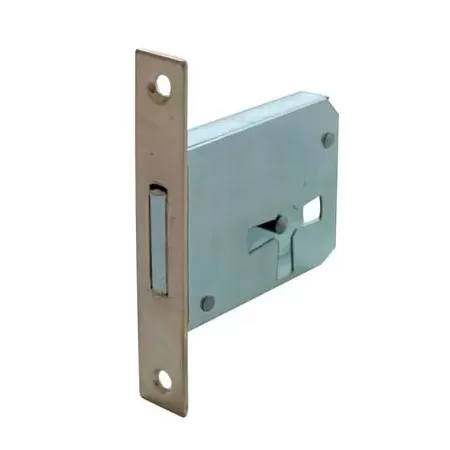 SERRATURA MOBILI A INFILARE BORDO QUADRO OTTONATO FRONTALINO 12 MM 1 LEVA ENTRATA 25 MM SINISTRA