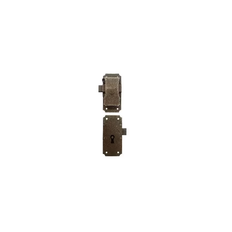 serratura per mobili antichi a redosso e.20 mm sx ferro vecchio umipas