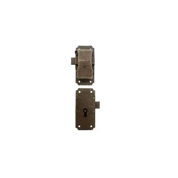 serratura per mobili antichi a redosso e.20 mm sx ferro vecchio umipas