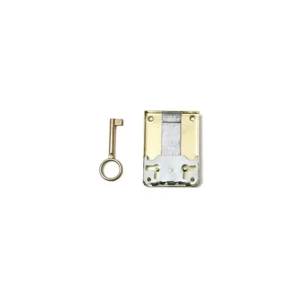 serratura mezza scatola per mobili da applicare e.40 mm ottonat umipas