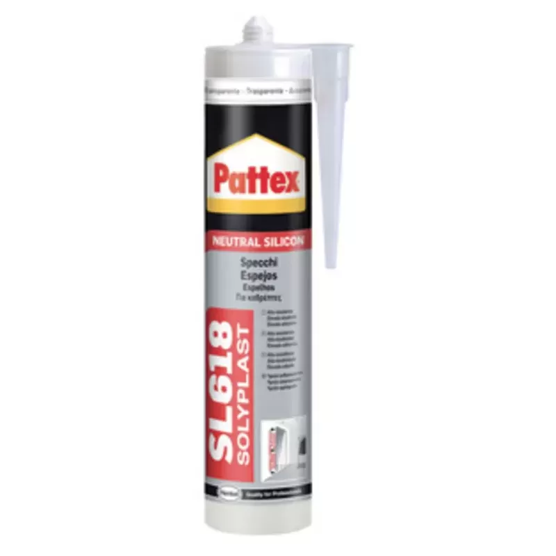 pattex silicone sigillante sl618 per specchi trasparente 300 ml umipas