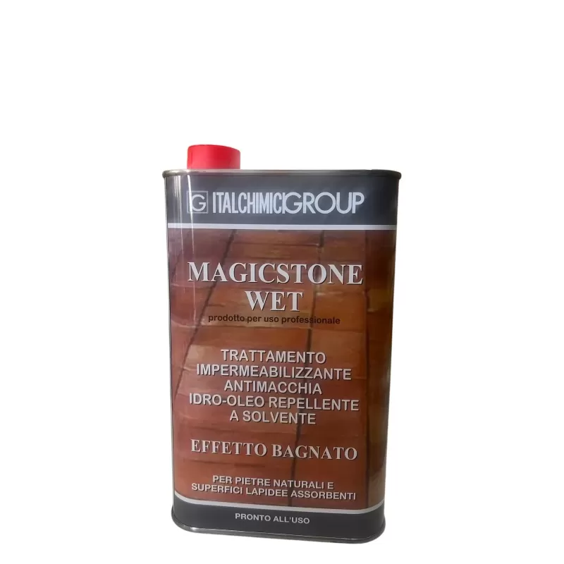 italchimici protettivo antimacchia magicstone wet impermeabilizzante per pietre naturali 1 litro
