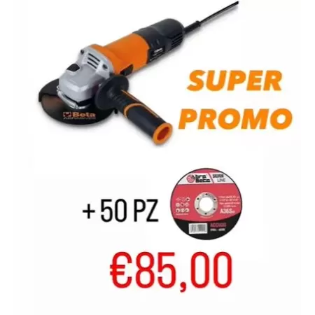 smerigliatrice angolare 750w e 50 dischi abra beta silver line
