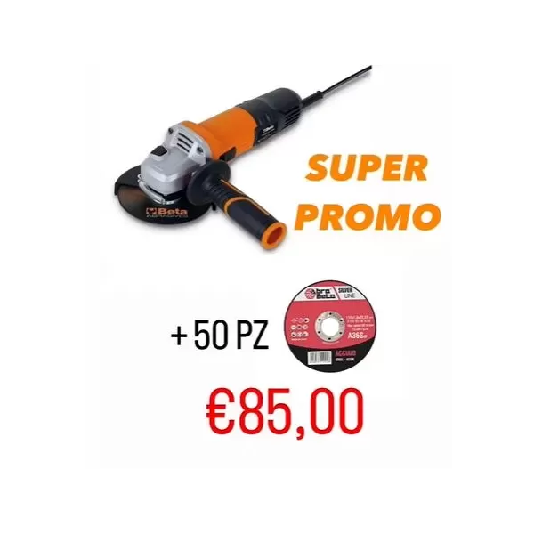 smerigliatrice angolare 750w e 50 dischi abra beta silver line
