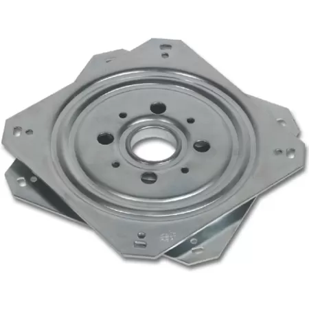 Piastra girevole su cuscinetti a sfera 155x155mm, h 10,5 , acc.zinc. umipas