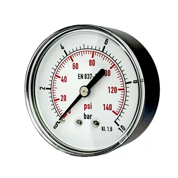 manometro attacco posteriore d.50 mm 1/4'' 0-20 bar umipas