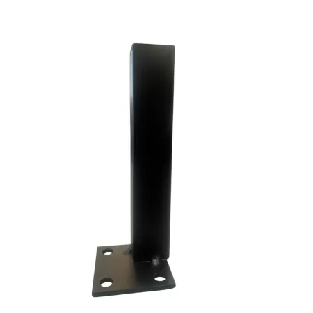 piedino nero opaco per mobili in acciaio 48x48x25 mm  h.140 mm  umipas
