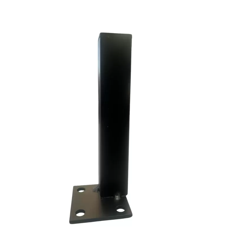piedino nero opaco per mobili in acciaio 48x48x25 mm  h.140 mm  umipas