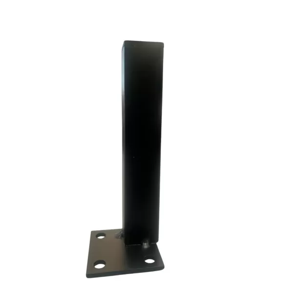 piedino nero opaco per mobili in acciaio 48x48x25 mm  h.140 mm  umipas