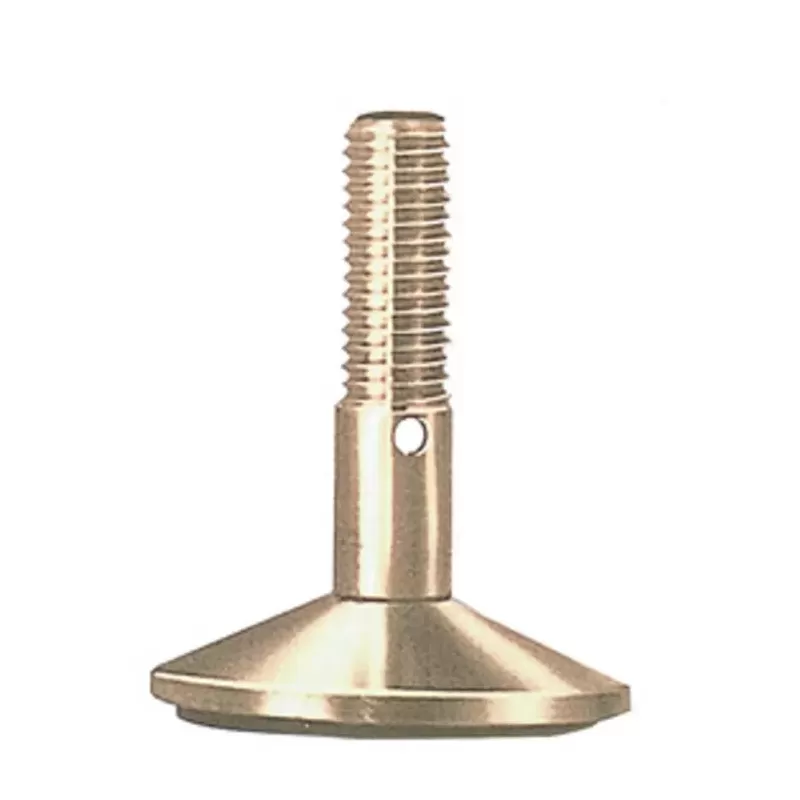 Piedino regolabile ottone lucido m 12 diam. 40 mm umipas