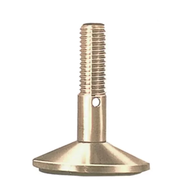 Piedino regolabile ottone lucido m 12 diam. 40 mm umipas