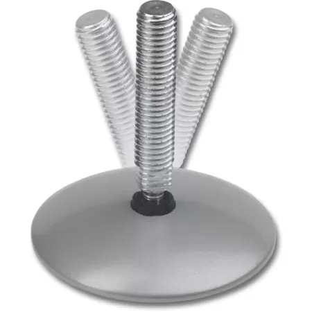 piedino per mobili con snodo 10x60 mm diam.60 mm inox spazzolato umipas