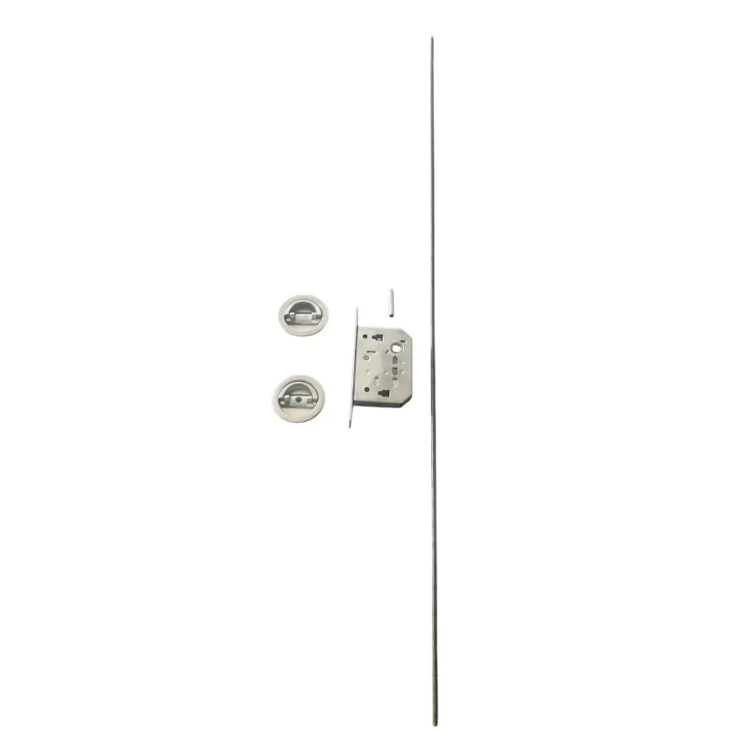 Kit Comit Porta Libro 58 mm Cromo Satinato con Serratura umipas