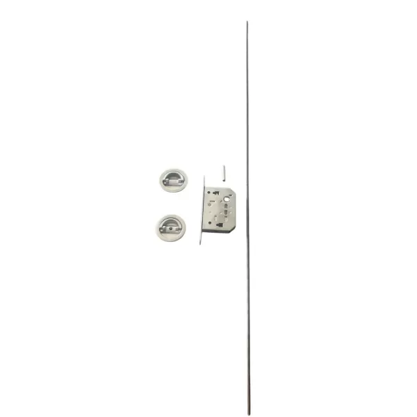 Kit Comit Porta Libro 58 mm Cromo Satinato con Serratura umipas