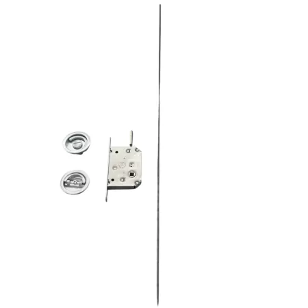 Kit Comit per Porta a Libro 58 mm Cromo Satinato umipas