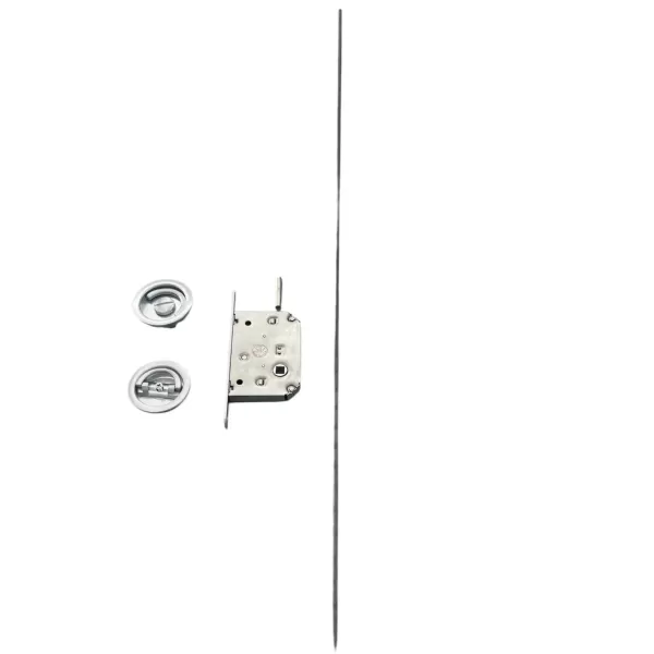 Kit Comit per Porta a Libro 58 mm Cromo Satinato umipas