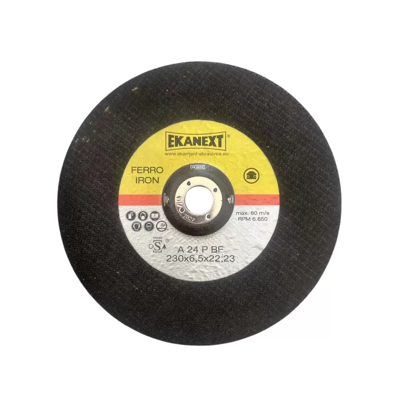 Disco da Sbavo 230x6,5x22,23 mm Ekanext per Smerigliatrice