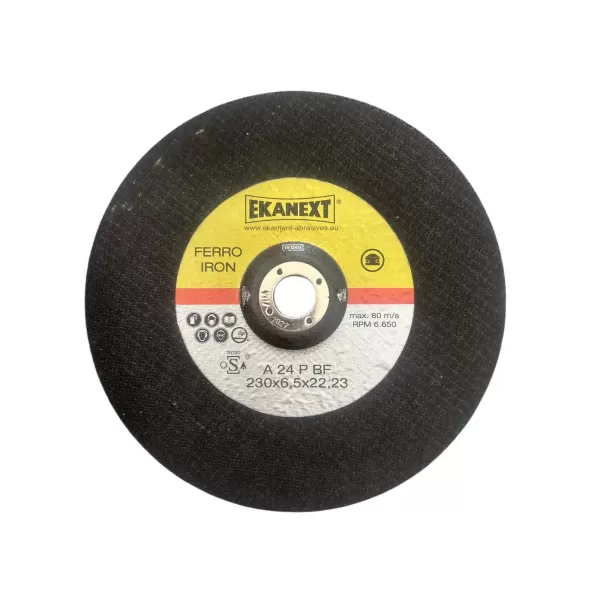 Disco da Sbavo 230x6,5x22,23 mm Ekanext per Smerigliatrice