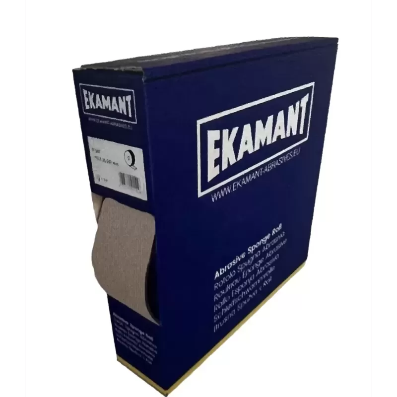 EKAMANT ROTOLO SPUGNA ABRASIVA SBX GRANA 280 INCISO A 140 MM LARGHEZZA 113 MM LUNGHEZZA 25 M