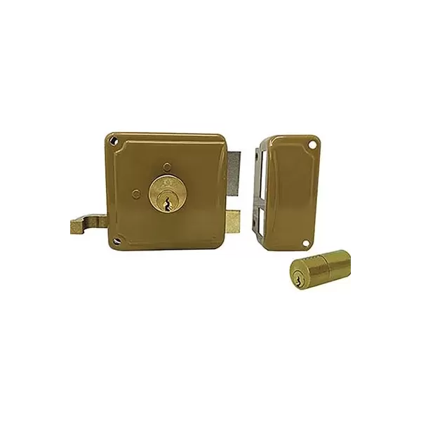 Serratura Legno Applicare P20 Facchinetti Entrata 40 mm Cilindro 50 mm