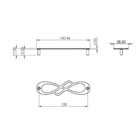 Poliplast MANIGLIA PER MOBILI IN ZAMA INTERASSE 128 MM COLORE CROMO LUCIDO-
maniglia, maniglia anta, maniglia anta mobile, mani 2