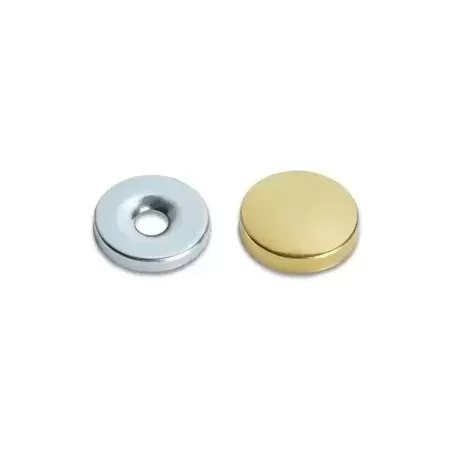 Orlo + borchia ottone nichelato 18 mm - 200 pezzi umipas
