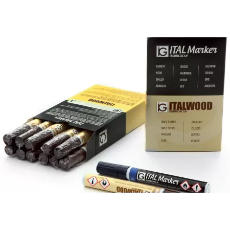 Italmarker Pennarello Ritocco Mobili Wengé - Effetto Legno umipas