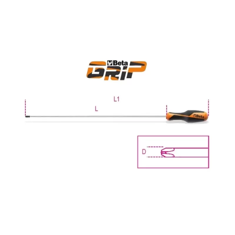 beta giravite per viti con impronta a croce Ph2, tipo lungo umipas