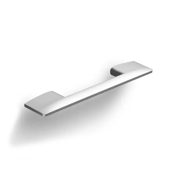 Poliplast MANIGLIA PER MOBILI IN ABS INTERASSE 96/128 MM COLORE ALLUMINIIO