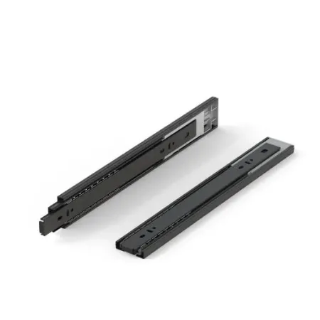 GUIDA ESTRAZIONE TOTALE SPINGI E APRI COLORE NERO 500 MM - PORTATA 40 KG