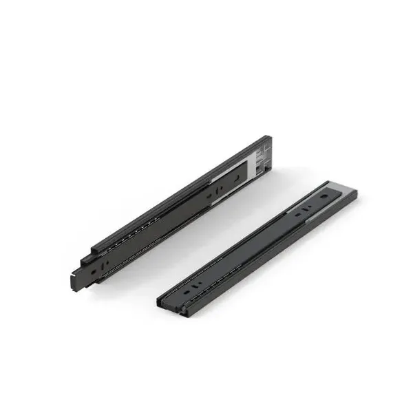 GUIDA ESTRAZIONE TOTALE SPINGI E APRI COLORE NERO 500 MM - PORTATA 40 KG