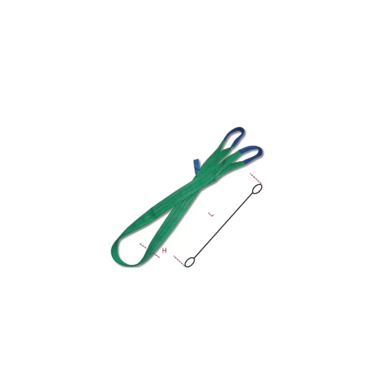 CINGHIA FASCIA SOLLEVAMENTO ROBUR 8153 ASOLE RINFORZATE KG.2000 L.MT 6 VERDE