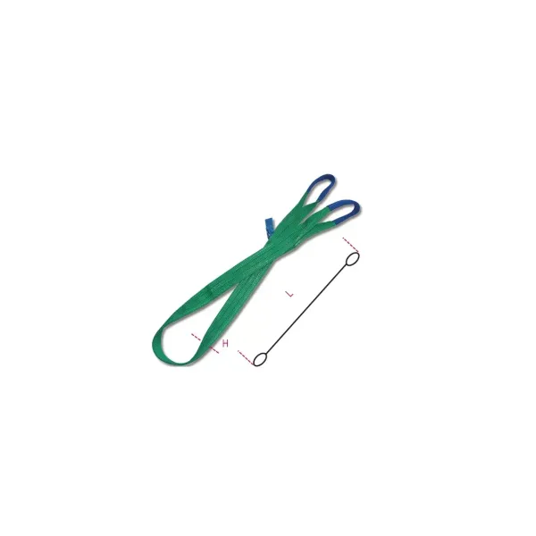 CINGHIA FASCIA SOLLEVAMENTO ROBUR 8153 ASOLE RINFORZATE KG.2000 L.MT 6 VERDE