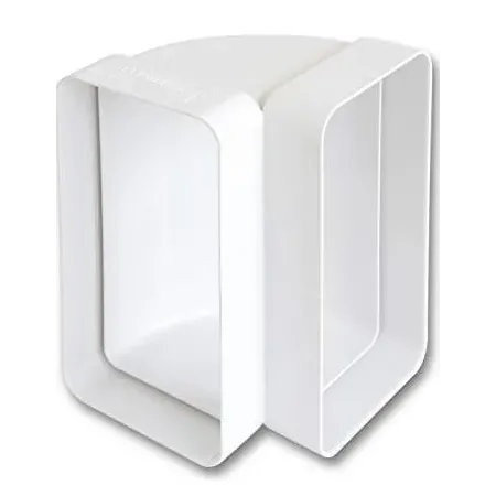 CURVA PER TUBO CAPPA RETTANGOLARE 150X70 MM VERTICALE