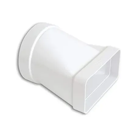 GIUNTO ORIZZONTALE DI AERAZIONE DA DIAMETRO 125 MM A TUBO RETTANGOLARE 150X70 MM