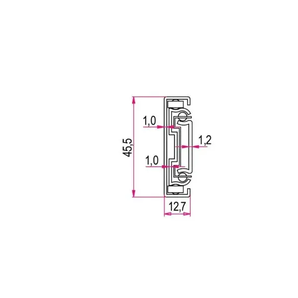 RAM INDUSTRIE GUIDE A SFERA ESTRAZIONE TOTALE CON CHIUSURA AMMORTIZZATA 600 MM SERIE E42 - 30 KG