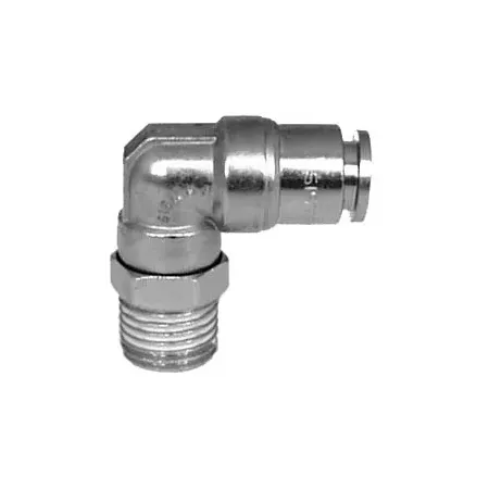 RACCORDO AUTOMATICO AD INNESTO RAPIDO A L GIREVOLE CILINDRICO CON TEFLON MASCHIO 1/4'' DIAMETRO 5