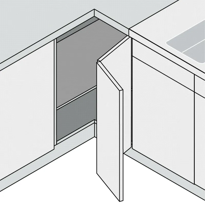 blum clip top 79t8500 Cerniera per anta a soffietto 60° con molla, da avvitare