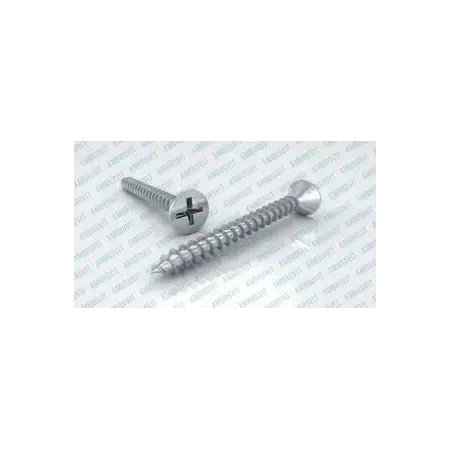 VITI INOX TRUCIOLARI 4,5X50 MM TESTA SVASATA PIANA 15 PEZZI