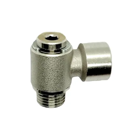 RACCORDO AUTOMATICO A L CON CHIAVE BRUGOLA GIREVOLE F.3/8''