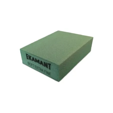 SPUGNE ABRASIVE GREEN SOFT EXTRA FINE GRANA 100 COLORE VERDE 70X100X27 MM PEZZI 100