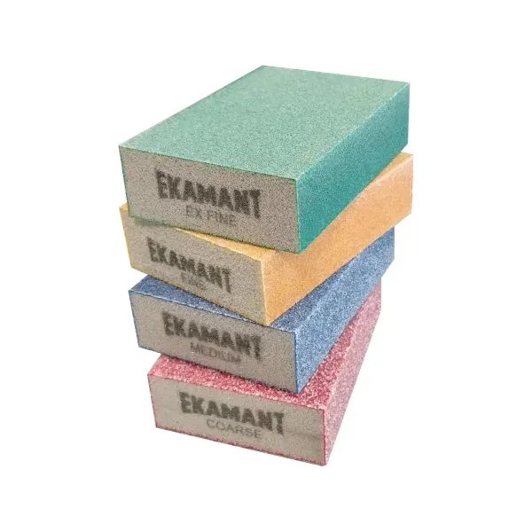 SPUGNE ABRASIVE HARD FINE GRANA 100 COLORE GIALLO 70X100X27 MM PEZZI 100